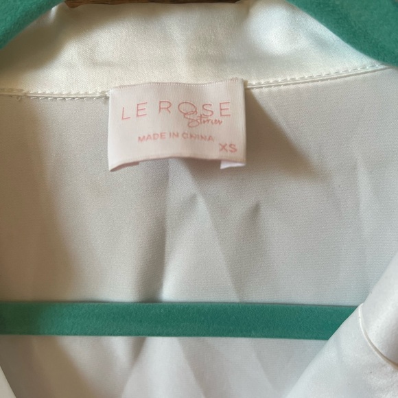 Le Rose Macie Satin Bridal Sleep Set (fits like a small) - Picture 4 of 5